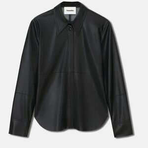 Pre-owned Nanushka vegan-leather long-sleeve shirt - size S